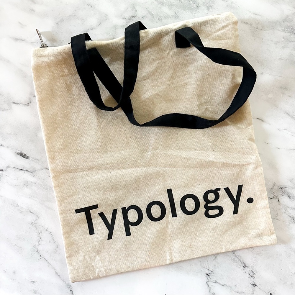 Typology Recycled Canvas Zipper Tote Bag